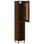 Aparador alto madera contrachapada roble marrón 34,5x34x180 cm by , Sideboards - Ref: Foro24-3200352, Price: 93,28 €, Discoun...