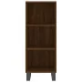 Aparador alto madera contrachapada roble marrón 34,5x34x180 cm by , Sideboards - Ref: Foro24-3200352, Price: 93,28 €, Discoun...