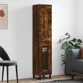 Aparador de madera contrachapada roble ahumado 34,5x34x180 cm von , Sideboards - Ref: Foro24-3200414, Preis: 103,06 €, Rabatt: %