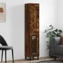 Aparador de madera contrachapada roble ahumado 34,5x34x180 cm de , Aparadores - Ref: Foro24-3200414, Precio: 103,06 €, Descue...