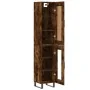 Aparador de madera contrachapada roble ahumado 34,5x34x180 cm de , Aparadores - Ref: Foro24-3200414, Precio: 103,06 €, Descue...