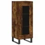 Aparador de madera contrachapada roble ahumado 34,5x34x180 cm de , Aparadores - Ref: Foro24-3200414, Precio: 103,06 €, Descue...