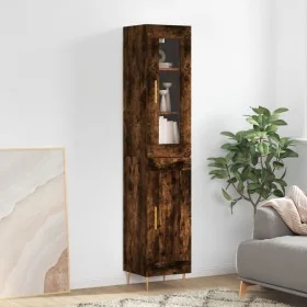 Aparador de madera contrachapada roble ahumado 34,5x34x180 cm von , Sideboards - Ref: Foro24-3199486, Preis: 101,71 €, Rabatt: %