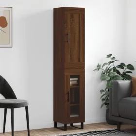 Aparador alto madera contrachapada roble marrón 34,5x34x180 cm von , Sideboards - Ref: Foro24-3200416, Preis: 106,32 €, Rabat...