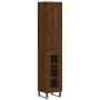 Aparador alto madera contrachapada roble marrón 34,5x34x180 cm de , Aparadores - Ref: Foro24-3200416, Precio: 106,30 €, Descu...
