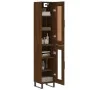Aparador alto madera contrachapada roble marrón 34,5x34x180 cm de , Aparadores - Ref: Foro24-3200416, Precio: 106,30 €, Descu...