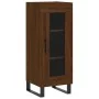 Aparador alto madera contrachapada roble marrón 34,5x34x180 cm de , Aparadores - Ref: Foro24-3200416, Precio: 106,30 €, Descu...