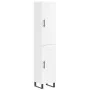 Aparador alto madera contrachapada blanco brillo 34,5x34x180 cm de , Aparadores - Ref: Foro24-3200475, Precio: 114,76 €, Desc...