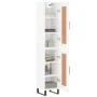 Aparador alto madera contrachapada blanco brillo 34,5x34x180 cm de , Aparadores - Ref: Foro24-3200475, Precio: 114,76 €, Desc...