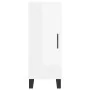 Aparador alto madera contrachapada blanco brillo 34,5x34x180 cm de , Aparadores - Ref: Foro24-3200475, Precio: 114,76 €, Desc...