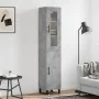 Aparador de madera contrachapada gris hormigón 34,5x34x180 cm de , Aparadores - Ref: Foro24-3199197, Precio: 119,26 €, Descue...