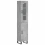 Aparador de madera contrachapada gris hormigón 34,5x34x180 cm de , Aparadores - Ref: Foro24-3199197, Precio: 119,26 €, Descue...