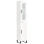 Aparador alto madera contrachapada blanco brillo 34,5x34x180 cm de , Aparadores - Ref: Foro24-3199515, Precio: 115,26 €, Desc...