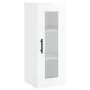 Aparador alto madera contrachapada blanco brillo 34,5x34x180 cm de , Aparadores - Ref: Foro24-3199515, Precio: 115,26 €, Desc...