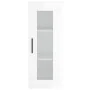 Aparador alto madera contrachapada blanco brillo 34,5x34x180 cm de , Aparadores - Ref: Foro24-3199515, Precio: 115,26 €, Desc...