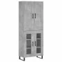 Aparador alto madera contrachapada gris hormigón 69,5x34x180 cm von , Sideboards - Ref: Foro24-3199645, Preis: 151,83 €, Raba...