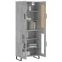 Aparador alto madera contrachapada gris hormigón 69,5x34x180 cm von , Sideboards - Ref: Foro24-3199645, Preis: 151,83 €, Raba...