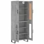Aparador alto madera contrachapada gris hormigón 69,5x34x180 cm von , Sideboards - Ref: Foro24-3199645, Preis: 151,83 €, Raba...