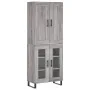 Aparador alto madera contrachapada gris sonoma 69,5x34x180 cm von , Sideboards - Ref: Foro24-3199647, Preis: 155,70 €, Rabatt: %
