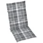 Sillas de jardín 6 uds madera maciza teca cojines cuadros gris by , Garden chairs - Ref: Foro24-3065574, Price: 760,13 €, Dis...