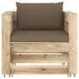 Muebles de jardín 2 piezas con cojines madera impregnada verde von , Gartensets - Ref: Foro24-3074539, Preis: 178,14 €, Rabat...