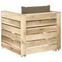 Muebles de jardín 2 piezas con cojines madera impregnada verde von , Gartensets - Ref: Foro24-3074539, Preis: 178,14 €, Rabat...