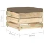 Muebles de jardín 2 piezas con cojines madera impregnada verde von , Gartensets - Ref: Foro24-3074539, Preis: 178,14 €, Rabat...