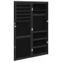 Espejo con joyero y luces LED para pared negro de , Espejos - Ref: Foro24-353245, Precio: 108,23 €, Descuento: %
