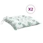 Cojines de silla 2 uds tela Oxford estampado hojas 50x50x7 cm von , Kissen für Stühle und Sofas - Ref: Foro24-361552, Preis: ...