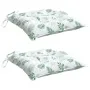 Cojines de silla 2 uds tela Oxford estampado hojas 50x50x7 cm von , Kissen für Stühle und Sofas - Ref: Foro24-361552, Preis: ...