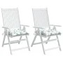Cojines de silla 2 uds tela Oxford estampado hojas 50x50x7 cm von , Kissen für Stühle und Sofas - Ref: Foro24-361552, Preis: ...