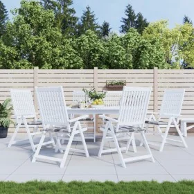Cojines de silla de jardín 6 uds tela a cuadros gris 40x40x3 cm by , Cushions for chairs and sofas - Ref: Foro24-314037, Pric...