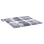 Cojines de silla de jardín 6 uds tela a cuadros gris 40x40x3 cm von , Kissen für Stühle und Sofas - Ref: Foro24-314037, Preis...