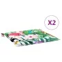 Cojines para silla de jardín 2 uds tela multicolor 40x40x3 cm by , Cushions for chairs and sofas - Ref: Foro24-361017, Price:...