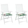 Cojines para silla de jardín 2 uds tela multicolor 40x40x3 cm by , Cushions for chairs and sofas - Ref: Foro24-361017, Price:...