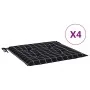 Cojines de silla de jardín 4 uds tela a cuadros negro 50x50x3cm de , Cojines para sillas y sofás - Ref: Foro24-361081, Precio...