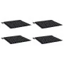 Cojines de silla de jardín 4 uds tela a cuadros negro 50x50x3cm de , Cojines para sillas y sofás - Ref: Foro24-361081, Precio...
