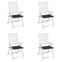 Cojines de silla de jardín 4 uds tela a cuadros negro 50x50x3cm de , Cojines para sillas y sofás - Ref: Foro24-361081, Precio...