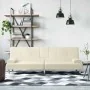 Sofá cama con portavasos cuero sintético color crema by , Sofas - Ref: Foro24-351927, Price: 315,65 €, Discount: %