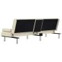 Sofá cama con portavasos cuero sintético color crema by , Sofas - Ref: Foro24-351927, Price: 315,65 €, Discount: %