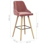 Taburetes de cocina 2 unidades terciopelo rosa von , Küchenhocker - Ref: Foro24-289467, Preis: 207,49 €, Rabatt: %