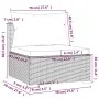 Sofá de 4 plazas con cojines ratán sintético negro by , Garden sets - Ref: Foro24-317497, Price: 462,40 €, Discount: %