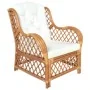 Sofá con cojín ratán natural y lino marrón claro by , Sofas - Ref: Foro24-325471, Price: 262,81 €, Discount: %