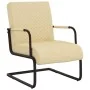 Silla voladiza cuero sintético crema de , Sillones - Ref: Foro24-325782, Precio: 196,13 €, Descuento: %