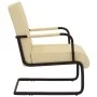 Silla voladiza cuero sintético crema de , Sillones - Ref: Foro24-325782, Precio: 196,13 €, Descuento: %