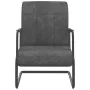 Silla voladiza de terciopelo gris oscuro de , Sillones - Ref: Foro24-325789, Precio: 155,73 €, Descuento: %