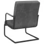 Silla voladiza de terciopelo gris oscuro de , Sillones - Ref: Foro24-325789, Precio: 155,73 €, Descuento: %