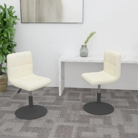 Sillas de comedor giratorias 2 uds terciopelo crema by , dining chairs - Ref: Foro24-334262, Price: 123,52 €, Discount: %