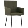 Sillas de comedor con reposabrazos 2 unidades tela marrón by , dining chairs - Ref: Foro24-281843, Price: 169,90 €, Discount: %