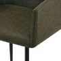 Sillas de comedor con reposabrazos 2 unidades tela marrón by , dining chairs - Ref: Foro24-281843, Price: 169,90 €, Discount: %